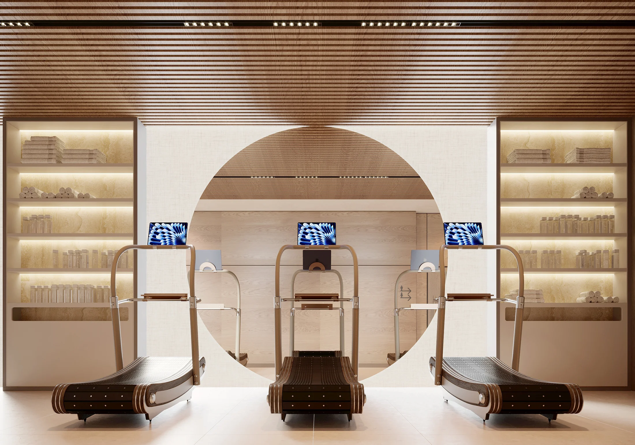 Emerald GYM interior — GYM design — Montenegro — image 2 — AA Studio Belgrade