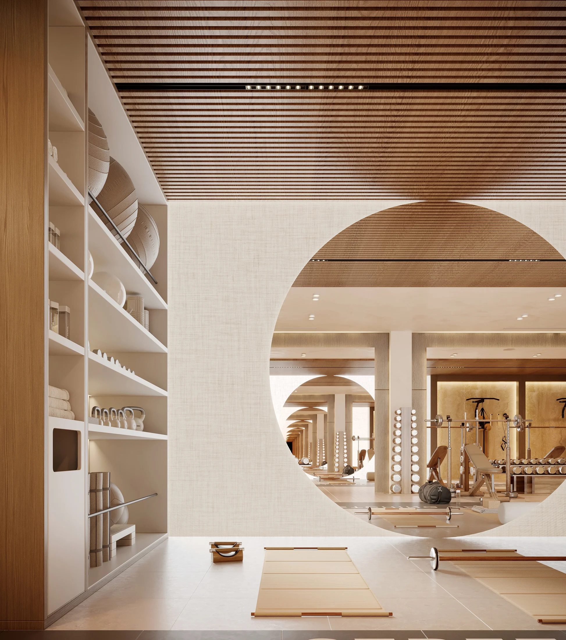 Emerald GYM interior — GYM design — Montenegro — image 3 — AA Studio Belgrade