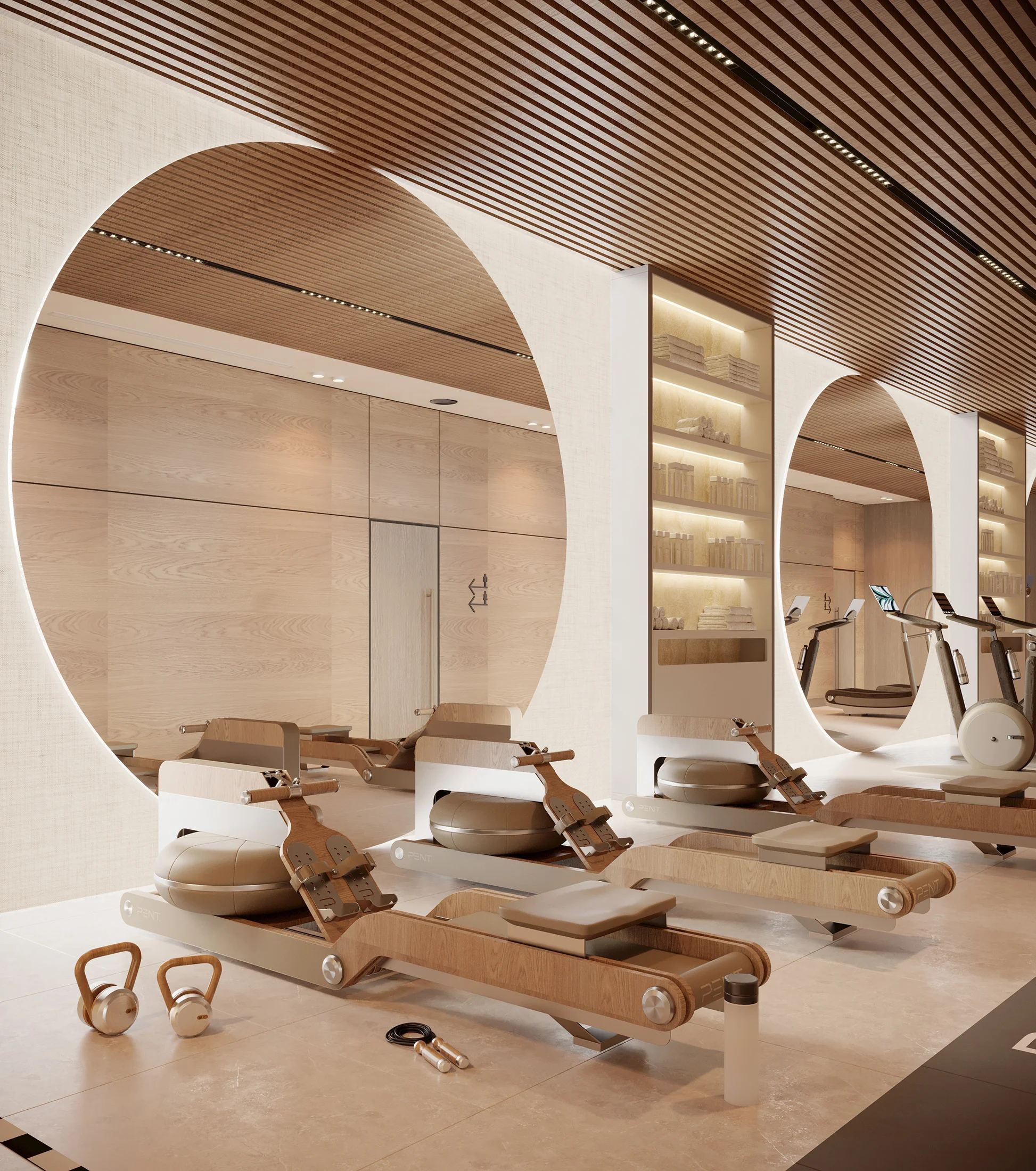 Emerald GYM interior — GYM design — Montenegro — image 4 — AA Studio Belgrade