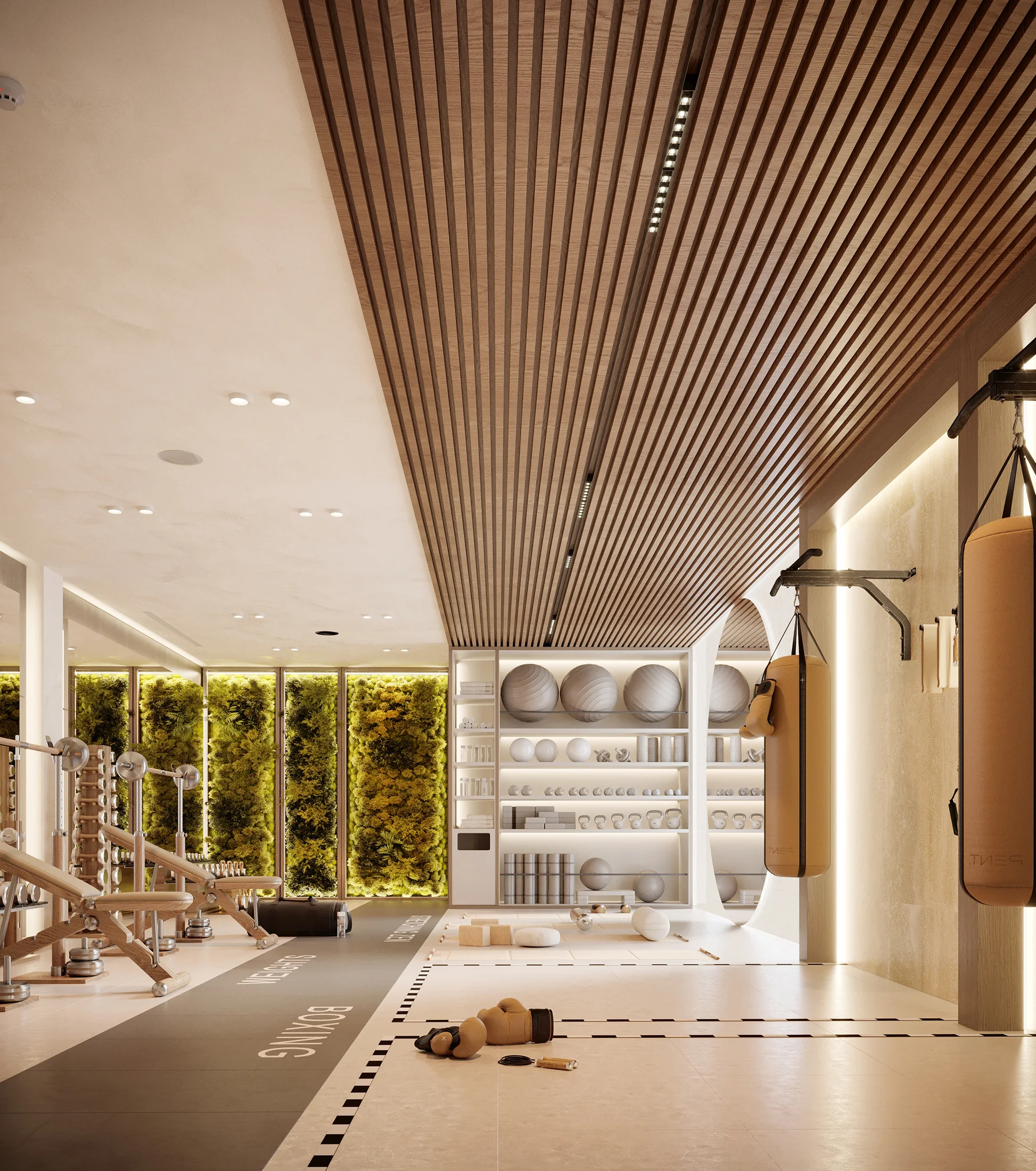 Emerald GYM interior — GYM design — Montenegro — image 5 — AA Studio Belgrade