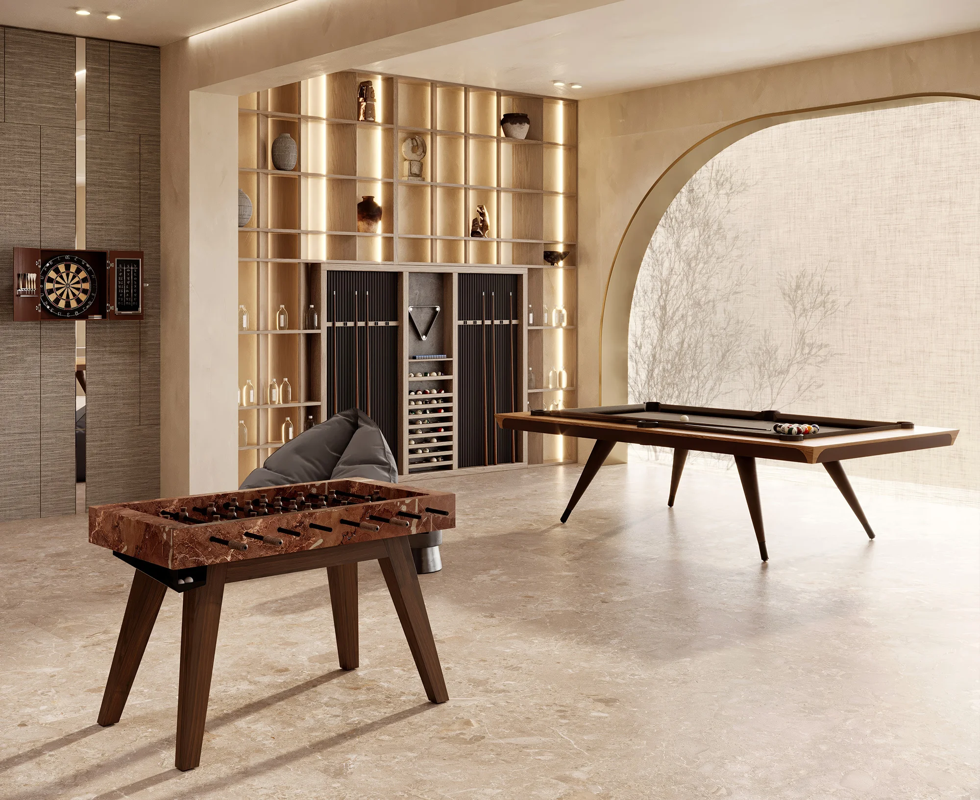 Gentlmans room — Residential design — Montenegro — image 2 — AA Studio Belgrade