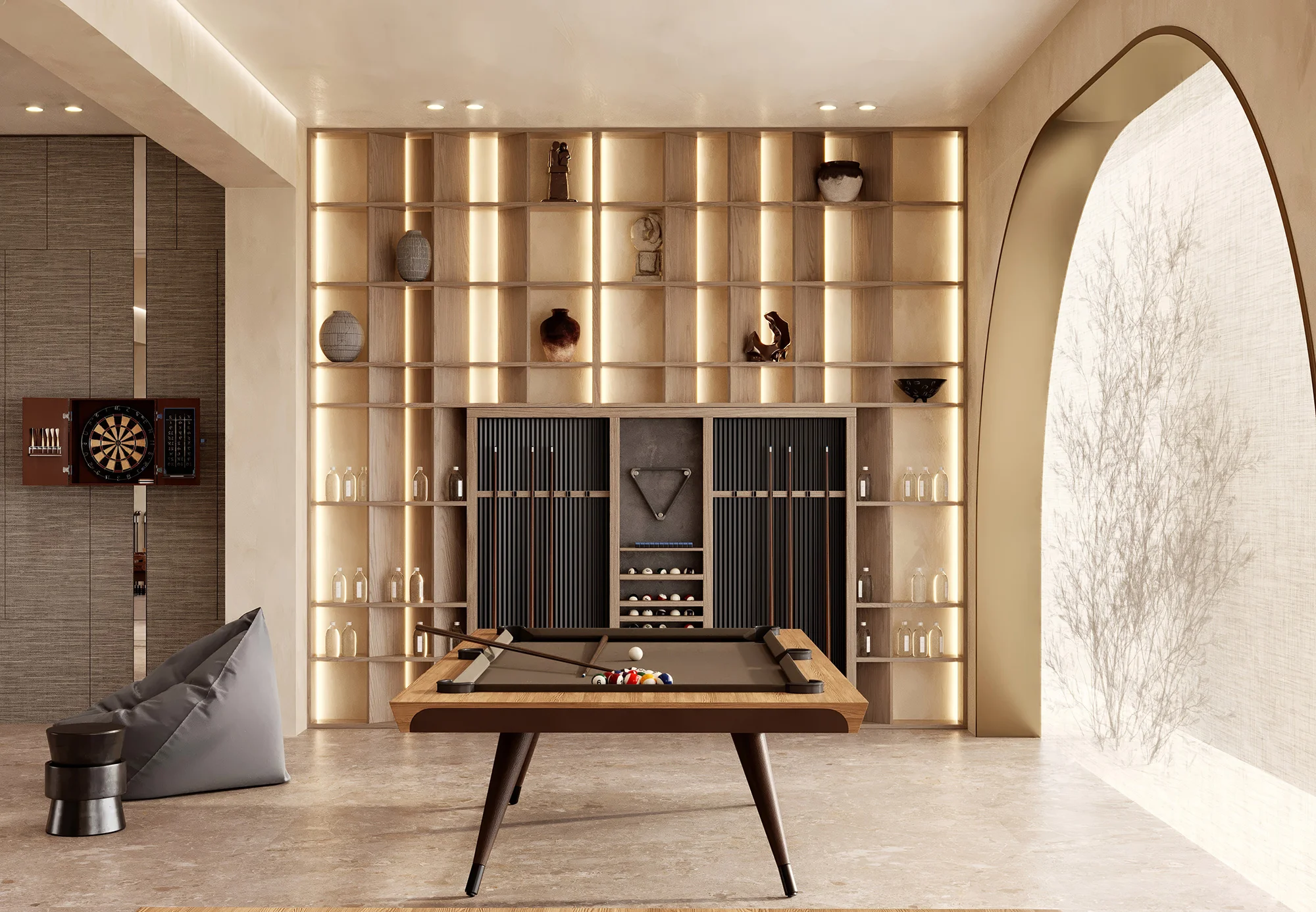 Gentlmans room — Residential design — Montenegro — image 4 — AA Studio Belgrade