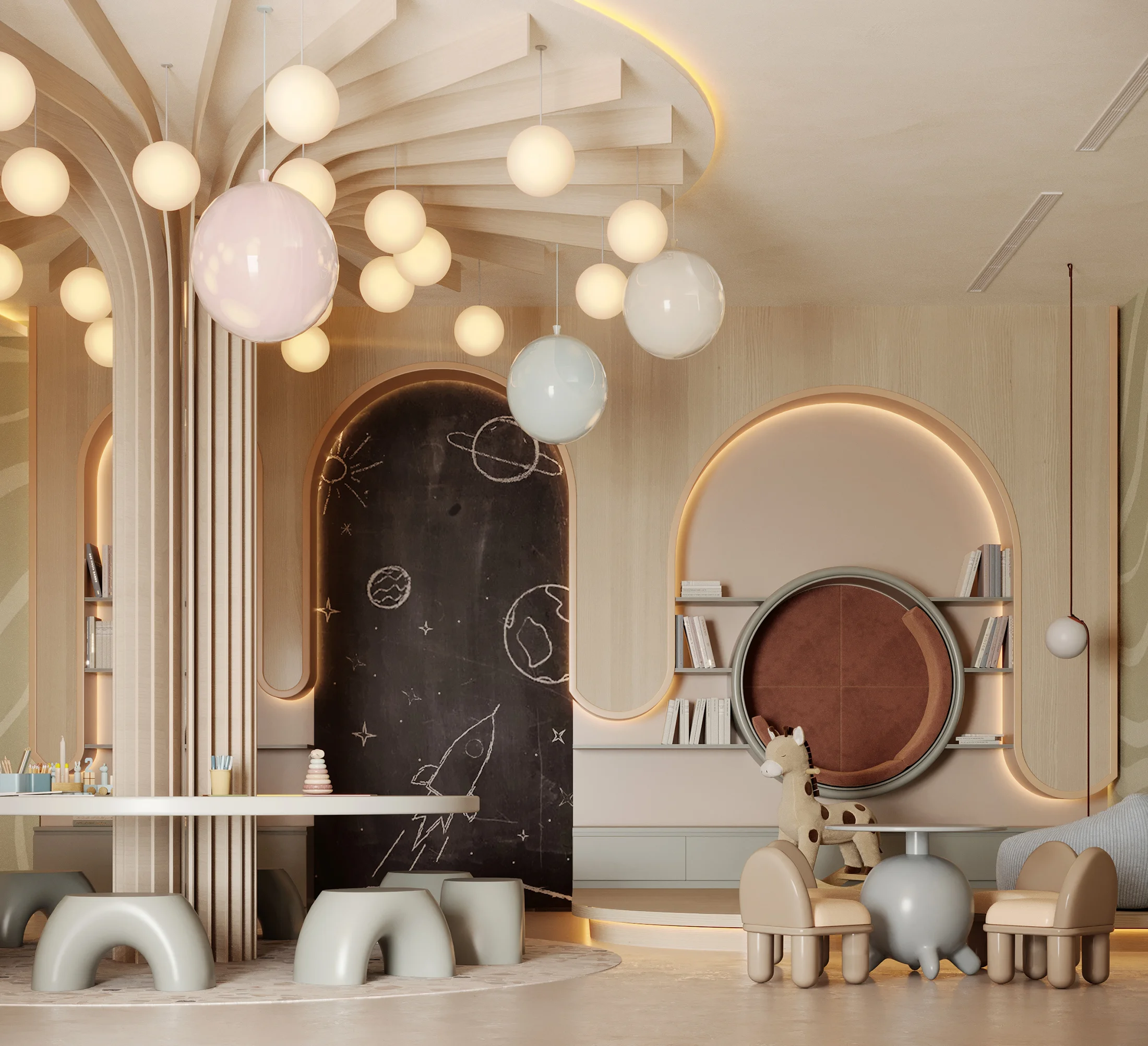 Playroom — Residential design — Montenegro — AA Studio Belgrade